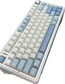 TECLADO AULA F75 | INALAMBRICO | INGLES | MECANICO | SW-GRAY | RGB | BLANCO-CELESTE