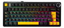 TECLADO AULA F75 | ESPAÑOL | INALAMBRICO | MECANICO | SW-GREEN | RGB | NEGRO-AMARILLO