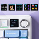 TECLADO AULA F75 MAX | INALAMBRICO | MECANICO | SW-GREEN | RGB | BLANCO - AZUL - MORADO