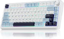 TECLADO AULA F75 | INGLES | CABLEADO| MECANICO | SW-PINK | RAINBOW | BLANCO-CELESTE-NEGRO | 6 MESES