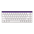 TECLADO AULA HERO68 HE | INGLES | CABLEADO | SW - MAGNETIC METEOR | RGB | BLANCO