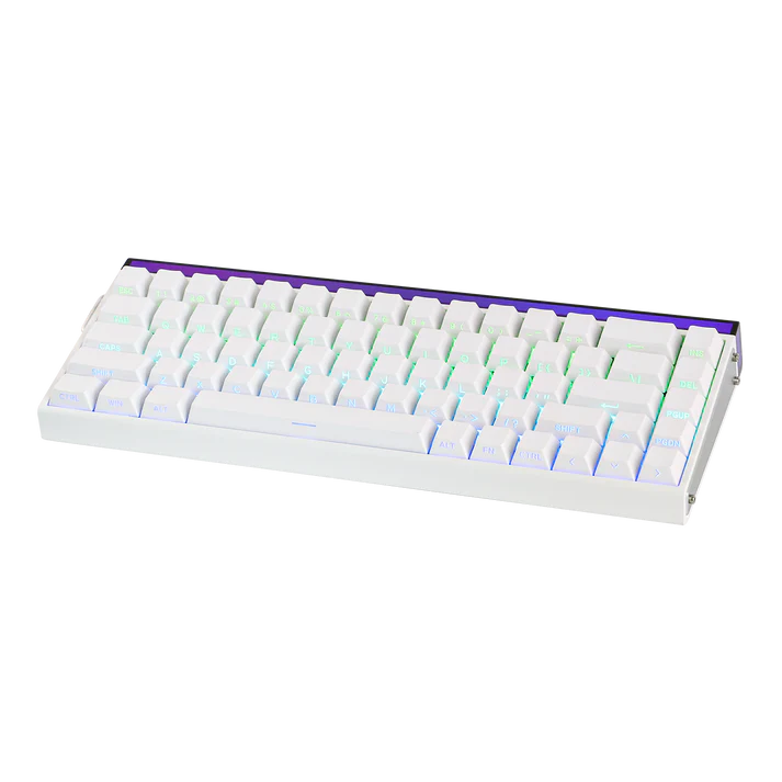 TECLADO AULA HERO68 HE | INGLES | CABLEADO | SW - MAGNETIC METEOR | RGB | BLANCO