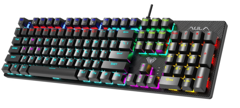 TECLADO AULA S2022 | MECANICO | SW-BLUE | RAINBOW | NEGRO