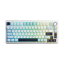 TECLADO AULA S75 PRO | INALAMBRICO | INGLES | RGB | BLANCO-CELESTE-NEGRO