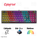 TECLADO CYBERTEL STRIKER K1005 | ESPAÑOL | MECANICO | SW-BLUE | RAINBOW | NEGRO