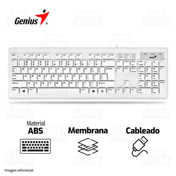 Teclado Usb Membrana Español Slim Oficina