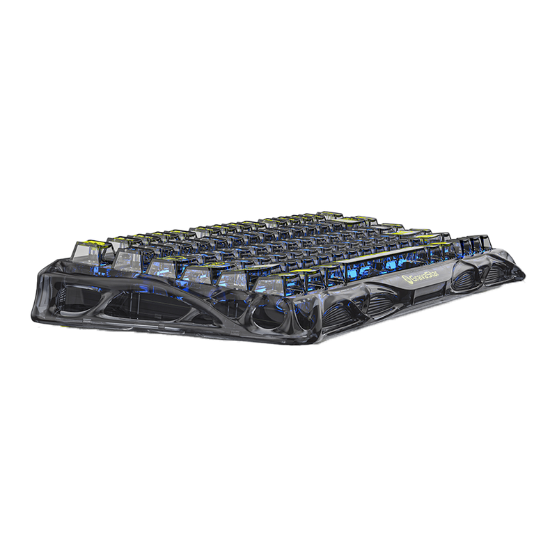 TECLADO | GRAVASTAR MERCURY K1 LITE | RGB | INALAMBRICO | SW GRAVASTAR X BSUN | TRANSPARENT-BLACK