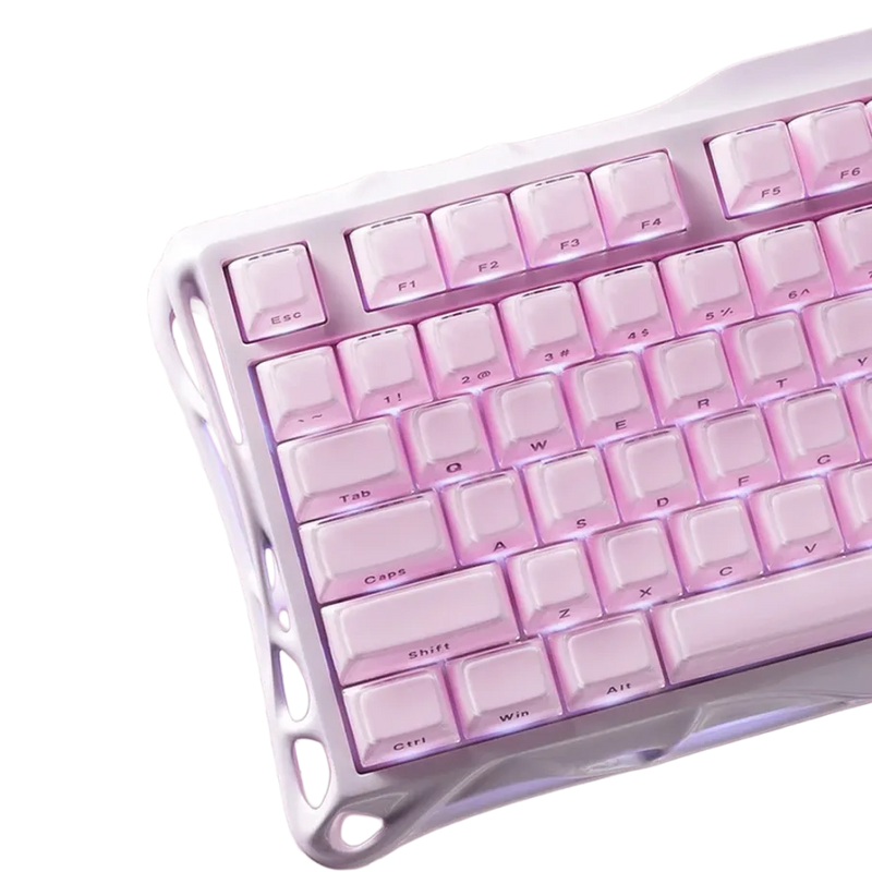 TECLADO GRAVASTAR MERCURY K1 | INGLES | RGB | INALAMBRICO | SAKURA PIN