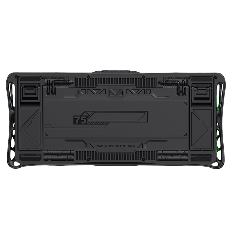 TECLADO GRAVASTAR MERCURY V75 HE | RGB | MAGNETICO| SW GRAVASTAR X GATERON JADE PRO | STEALTH-BLACK