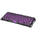 TECLADO GRAVASTAR MERCURY V75 HE LITE | RGB | CABLEADO | SW MAGNETICO GRAVASTAR BLACKCORE | TRANSPARENT-BLACK