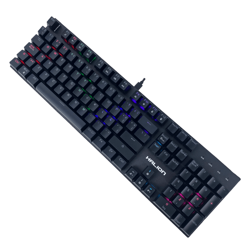 TECLADO HALION STELLAR HA-KG916 | MECANICO | SW-BLUE | RAINBOW