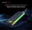 TECLADO HAVIT KB921L PRO | ESPAÑOL | MECANICO MAGNETICO | Pro Magnetic Switches | RGB | NEGRO - VERDE