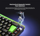 TECLADO HAVIT KB921L PRO | ESPAÑOL | MECANICO MAGNETICO | Pro Magnetic Switches | RGB | NEGRO - VERDE