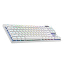 TECLADO LOGITECH GPRO X TKL | INALAMBRICO | MECANICO | GX-BROWN TACTILE | BLANCO