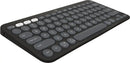 TECLADO LOGITECH PEBBLE 2 K380S | BLUETOOTH WIRELESS | GRAPHITE