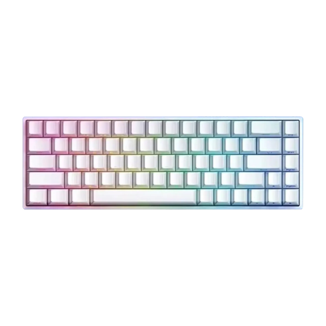TECLADO MAGNÉTICO 8K IROK CAROTMAS MARS68 PRO | SW-PURPLE | RGB | INALAMBRICO| BLANCO