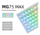 TECLADO MAGNÉTICO 8K IROK MG75 MAX | INGLES | SW-TRANSPARENT | RGB | CABLEADO | BLANCO