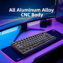 TECLADO MAGNÉTICO 8K IROK MG75 MAX | INGLES | SW-TRANSPARENT | RGB | CABLEADO | NEGRO