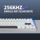 TECLADO MAGNÉTICO 8K IROK MG75 PRO | INGLES | SW-PURPLE | RGB | CABLEADO | BLANCO-NEGRO