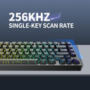 TECLADO MAGNÉTICO 8K IROK MG75 PRO | INGLES| SW-PURPLE | RGB | CABLEADO | NEGRO