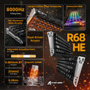 PRE-VENTA | TECLADO MAGNETICO ATTACK SHARK R68 HE CARBON | INGLES | CABLEADO | RGB | NEGRO