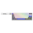 TECLADO MAGNÉTICO AULA WIN60HE MAX | INGLES | RGB | CABLEADO | BLANCO-GRIS-MORADO