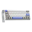 TECLADO MAGNÉTICO AULA WIN60HE MAX | INGLES | RGB | CABLEADO | BLANCO-GRIS-MORADO