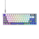 TECLADO MAGNÉTICO AULA WIN68HE MAX | RGB | CABLEADO | BLANCO-GRIS-MORADO