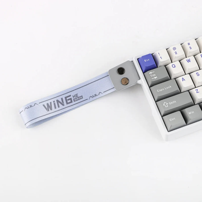 TECLADO MAGNÉTICO AULA WIN68HE MAX | RGB | CABLEADO | BLANCO-GRIS-MORADO