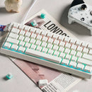 TECLADO MAGNETICO MADLIONS MAD60HE | INGLES | CABLEADO | RGB | BLANCO