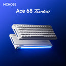 TECLADO MCHOSE ACE 68 TURBO FULL - ALUMINUM | CABLEADO | MAGNETICO | RGB | NOVA WHITE