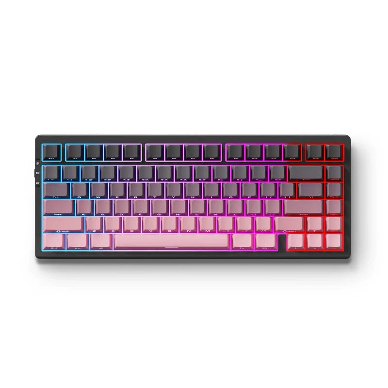 TECLADO MCHOSE G75 | INALAMBRICO | MECANICO | SW MATCHA LATTE V2 | RGB | ROSA DEGRADADO