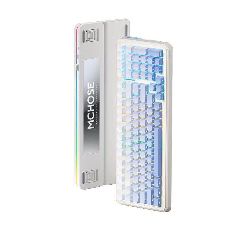 TECLADO MCHOSE K99 V2 | INALAMBRICO | MECANICO | SW ICE CREAMSICLE | RGB | GLACIER DEGRADADO