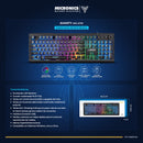 TECLADO MICRONICS AVANTY MIC K710 | ESP | MEMBRANA | RAINBOW | NEGRO