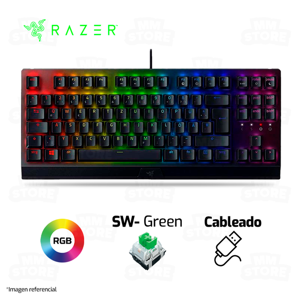 Teclado Gaming RAZER BlackWidow V3 Tenkeyless (Mecánico - Español - Negro)