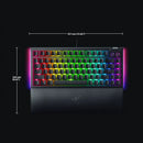 TECLADO RAZER BLACKWIDOW V4 75% | INGLES | MECANICO | SW-ORANGE | RGB | NEGRO