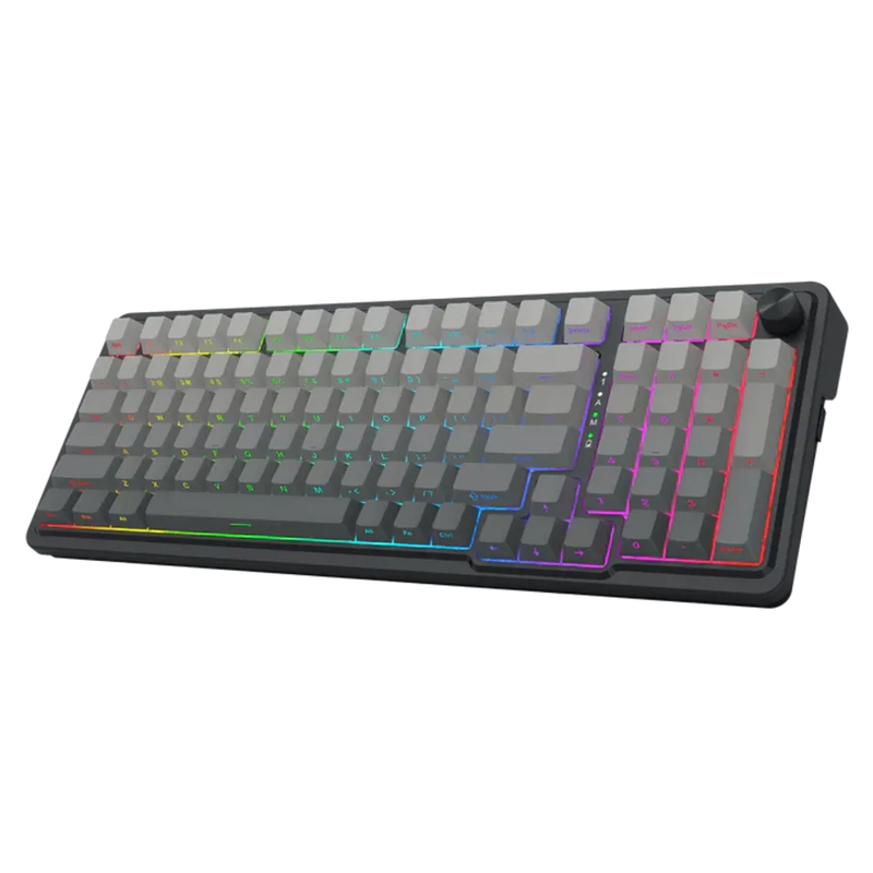 TECLADO REDRAGON EISA PRO K686 | INGLES | INALAMBRICO | SW- MINT | RGB | NEGRO DEGRADADO