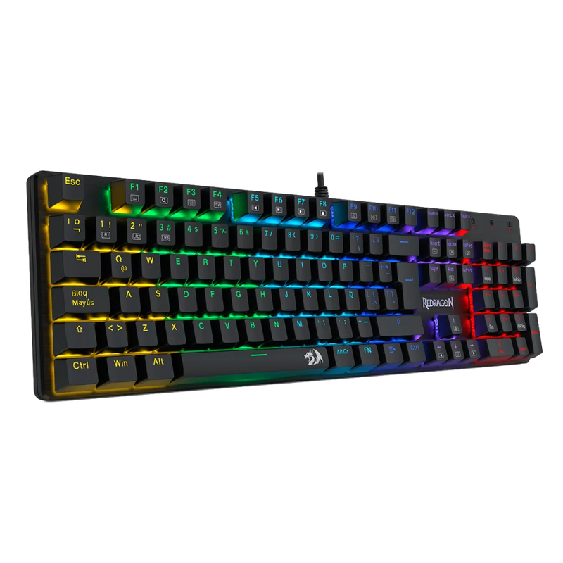 TECLADO REDRAGON SINDRI K671 | ESPAÑOL | MECANICO | SW-RED | RAINBOW | NEGRO