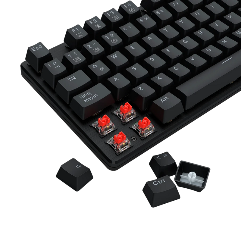 TECLADO REDRAGON SINDRI K671 | ESPAÑOL | MECANICO | SW-RED | RAINBOW | NEGRO