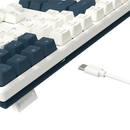 TECLADO REDRAGON TRUNDLE K668WBO | MECANICO | SW-RED | INGLES | RGB | BLANCO-AZUL-NARANJA