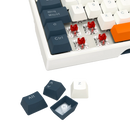 TECLADO REDRAGON TRUNDLE K668WBO | MECANICO | SW-RED | INGLES | RGB | BLANCO-AZUL-NARANJA