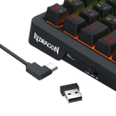 TECLADO REDRAGON UCAL LCD PRO K724 | ESPAÑOL | INALAMBRICO | SW-MINT | RGB | NEGRO