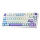 TECLADO REDRAGON UCALMAX K673WBP | INGLES | INALAMBRICO | SW-MINT | RGB | MORADO-BLANCO
