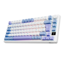 TECLADO ROYAL KLUDGE RK-M75 |ESPAÑOL| INALAMBRICO| MECANICO| SW-KSILVER |RGB |TARO MILK