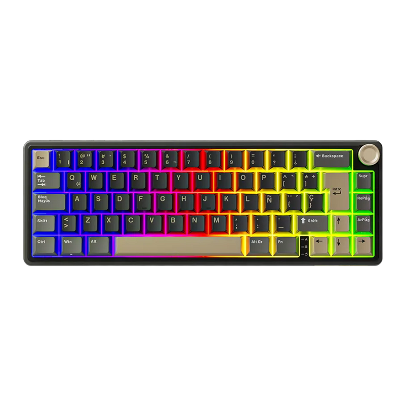 TECLADO ROYAL KLUDGE R65 | ESPAÑOL | MECANICO| SW-BROWN | RGB | PHANTOM