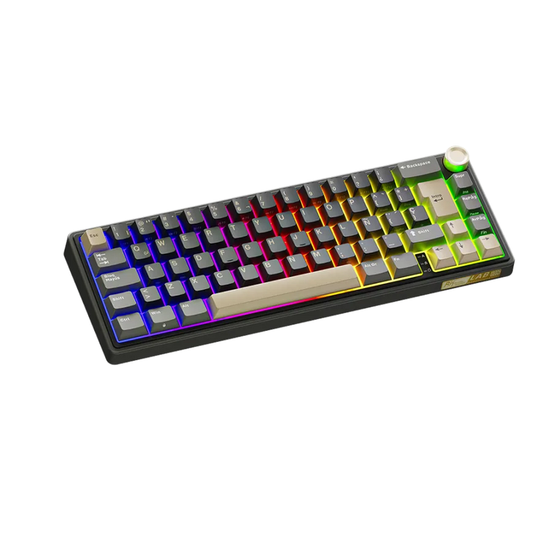 TECLADO ROYAL KLUDGE R65 | ESPAÑOL | MECANICO| SW-BROWN | RGB | PHANTOM