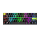 TECLADO ROYAL KLUDGE RK-C61 | INGLES | CABLEADO | MAGNETICO |RGB |NEGRO -VERDE
