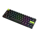 TECLADO ROYAL KLUDGE RK-C61 | INGLES | CABLEADO | MAGNETICO |RGB |NEGRO -VERDE