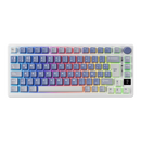 TECLADO ROYAL KLUDGE RK-M75 |ESPAÑOL| INALAMBRICO| MECANICO| SW-KSILVER |RGB |OCEAN BLUE