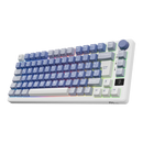 TECLADO ROYAL KLUDGE RK-M75 |ESPAÑOL| INALAMBRICO| MECANICO| SW-KSILVER |RGB |OCEAN BLUE